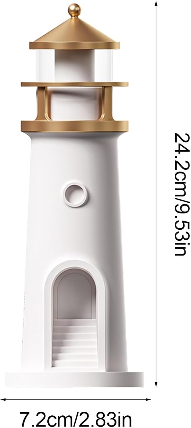 Veilleuse Phares | Lampe De Table À Projection De Lune | Lampe Phare Sans Fil Unique | Lumière D'Ambiance Rechargeable Pour Chambre D'Enfant, Décoration De Chambre À Coucher